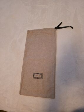 GUCCI Authentic  Canvas Dust Bag Beige Drawstring Storage Pouch
